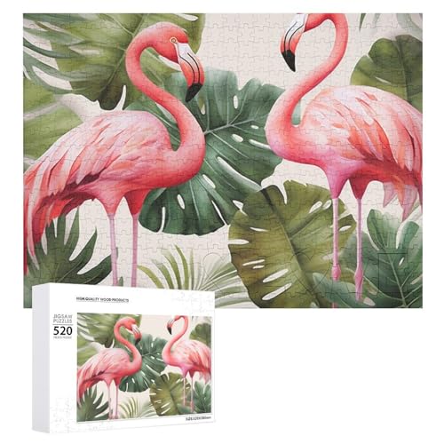 Flamingo-Palmen-Blatt-Holzpuzzle für Erwachsene, 520 Teile, schwierige, herausfordernde Puzzles, einzigartiges Denksport-Puzzle, einzigartige Form, fortschrittliche Puzzle, tolle Geschenkidee Flamingo-Palmen-Blatt-Holzpuzzle für Erwachsene, 520 Teile, schwierige, herausfordernde Puzzles, einzigartiges Denksport-Puzzle, einzigartige Form, fortschrittliche Puzzle, tolle Geschenkidee von HJKBCV