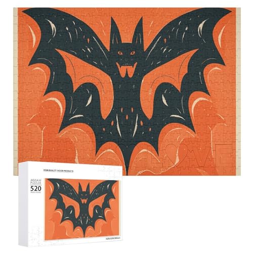 Fledermaus-Puzzles für Erwachsene, personalisiertes Puzzle, herausforderndes Bild, Holzfotos, Puzzle mit Aufbewahrungstasche, Familientreffen, Puzzle für Hochzeitsgeschenk Fledermaus-Puzzles für Erwachsene, personalisiertes Puzzle, herausforderndes Bild, Holzfotos, Puzzle mit Aufbewahrungstasche, Familientreffen, Puzzle für Hochzeitsgeschenk von HJKBCV