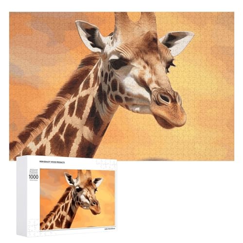 Giraffen-Puzzles für Erwachsene, personalisiertes Puzzle, herausforderndes Bild, Holzfotos, Puzzle mit Aufbewahrungstasche, Familientreffen, Puzzle für Hochzeitsgeschenk Giraffen-Puzzles für Erwachsene, personalisiertes Puzzle, herausforderndes Bild, Holzfotos, Puzzle mit Aufbewahrungstasche, Familientreffen, Puzzle für Hochzeitsgeschenk von HJKBCV