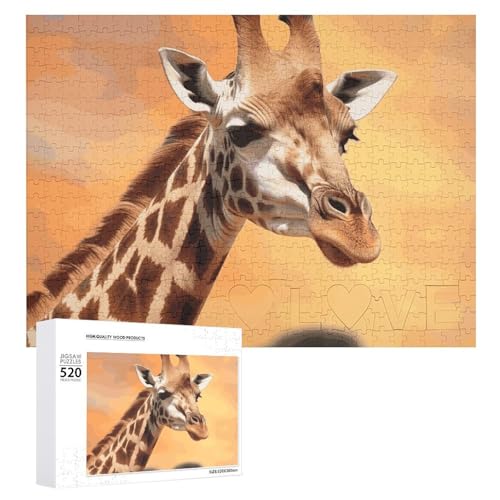 Giraffen-Puzzles für Erwachsene, personalisiertes Puzzle, herausforderndes Bild, Holzfotos, Puzzle mit Aufbewahrungstasche, Familientreffen, Puzzle für Hochzeitsgeschenk Giraffen-Puzzles für Erwachsene, personalisiertes Puzzle, herausforderndes Bild, Holzfotos, Puzzle mit Aufbewahrungstasche, Familientreffen, Puzzle für Hochzeitsgeschenk von HJKBCV