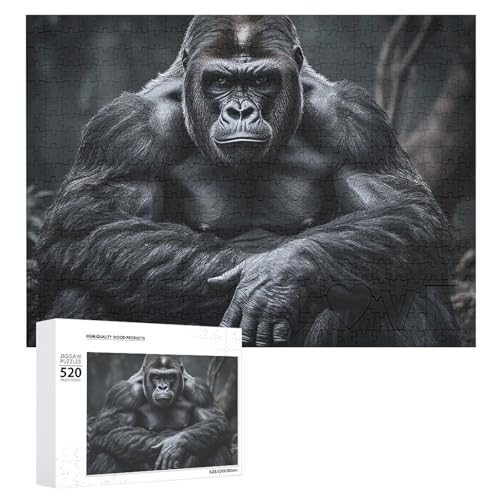 Gorilla on the Ground Holzpuzzle für Erwachsene, 520 Teile, schwierige, herausfordernde Puzzles, einzigartige Denksport-Puzzle, einzigartige Form, fortschrittliche Puzzle, tolle Geschenkidee Gorilla on the Ground Holzpuzzle für Erwachsene, 520 Teile, schwierige, herausfordernde Puzzles, einzigartige Denksport-Puzzle, einzigartige Form, fortschrittliche Puzzle, tolle Geschenkidee von HJKBCV