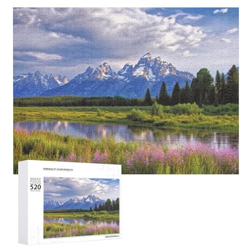 Grand Teton National Park Holzpuzzle für Erwachsene, 520 Teile, schwierige, herausfordernde Puzzles, einzigartiges Denksport-Puzzle, einzigartige Form, fortschrittliche Puzzle, tolle Geschenkidee Grand Teton National Park Holzpuzzle für Erwachsene, 520 Teile, schwierige, herausfordernde Puzzles, einzigartiges Denksport-Puzzle, einzigartige Form, fortschrittliche Puzzle, tolle Geschenkidee von HJKBCV