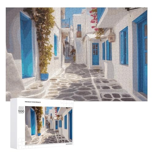 Griechenland Straßenpuzzles für Erwachsene, personalisiertes Puzzle, herausforderndes Bild, Holzfotos, Puzzle mit Aufbewahrungstasche, Familientreffen, Puzzle für Hochzeitsgeschenk Griechenland Straßenpuzzles für Erwachsene, personalisiertes Puzzle, herausforderndes Bild, Holzfotos, Puzzle mit Aufbewahrungstasche, Familientreffen, Puzzle für Hochzeitsgeschenk von HJKBCV