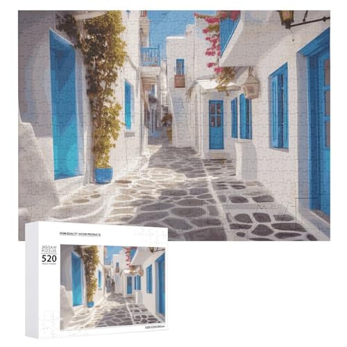 Griechenland Straßenpuzzles für Erwachsene, personalisiertes Puzzle, herausforderndes Bild, Holzfotos, Puzzle mit Aufbewahrungstasche, Familientreffen, Puzzle für Hochzeitsgeschenk Griechenland Straßenpuzzles für Erwachsene, personalisiertes Puzzle, herausforderndes Bild, Holzfotos, Puzzle mit Aufbewahrungstasche, Familientreffen, Puzzle für Hochzeitsgeschenk von HJKBCV
