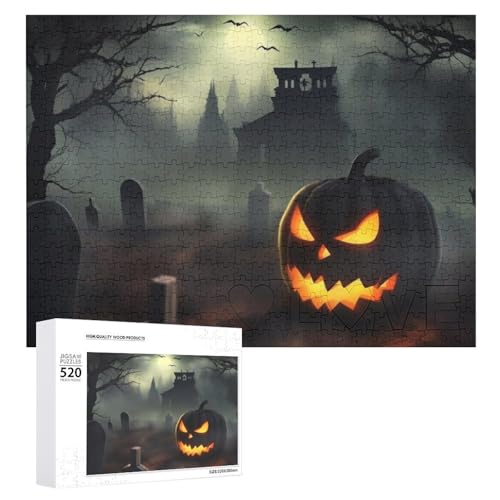 Halloween-Horror-Holzpuzzle für Erwachsene, 520 Teile, schwierige, herausfordernde Puzzles, einzigartiges Denksport-Puzzle, einzigartige Form, fortschrittliche Puzzle, tolle Geschenkidee Halloween-Horror-Holzpuzzle für Erwachsene, 520 Teile, schwierige, herausfordernde Puzzles, einzigartiges Denksport-Puzzle, einzigartige Form, fortschrittliche Puzzle, tolle Geschenkidee von HJKBCV