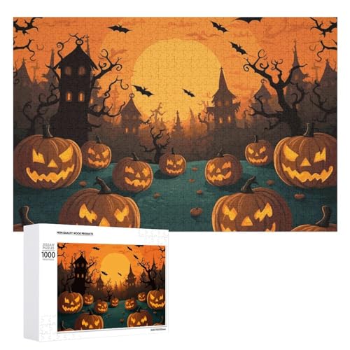Halloween-Puzzles für Erwachsene, personalisierbar, herausforderndes Bild, Holzfotos, Puzzle mit Aufbewahrungstasche, Familientreffen, Puzzle für Hochzeitsgeschenk Halloween-Puzzles für Erwachsene, personalisierbar, herausforderndes Bild, Holzfotos, Puzzle mit Aufbewahrungstasche, Familientreffen, Puzzle für Hochzeitsgeschenk von HJKBCV