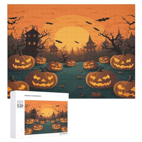 Halloween-Puzzles für Erwachsene, personalisierbar, herausforderndes Bild, Holzfotos, Puzzle mit Aufbewahrungstasche, Familientreffen, Puzzle für Hochzeitsgeschenk Halloween-Puzzles für Erwachsene, personalisierbar, herausforderndes Bild, Holzfotos, Puzzle mit Aufbewahrungstasche, Familientreffen, Puzzle für Hochzeitsgeschenk von HJKBCV