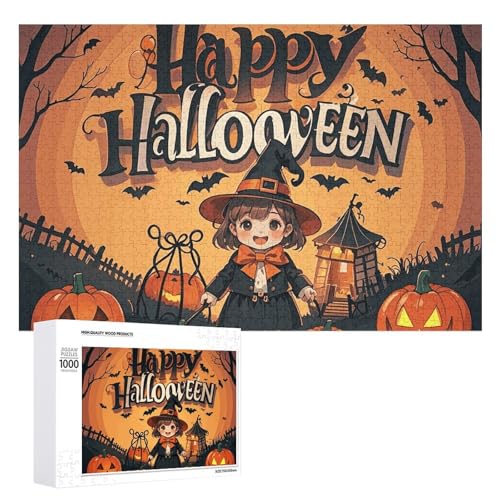 Happy-Halloween-Day Trick-or-Treat-Puzzles für Erwachsene, personalisiertes Puzzle, herausforderndes Bild, Holzfotos, Puzzle mit Aufbewahrungstasche, Familientreffen, Puzzle für Hochzeitsgeschenk Happy-Halloween-Day Trick-or-Treat-Puzzles für Erwachsene, personalisiertes Puzzle, herausforderndes Bild, Holzfotos, Puzzle mit Aufbewahrungstasche, Familientreffen, Puzzle für Hochzeitsgeschenk von HJKBCV