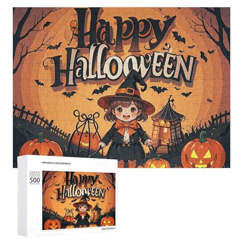Happy-Halloween-Day Trick-or-Treat-Puzzles für Erwachsene, personalisiertes Puzzle, herausforderndes Bild, Holzfotos, Puzzle mit Aufbewahrungstasche, Familientreffen, Puzzle für Hochzeitsgeschenk Happy-Halloween-Day Trick-or-Treat-Puzzles für Erwachsene, personalisiertes Puzzle, herausforderndes Bild, Holzfotos, Puzzle mit Aufbewahrungstasche, Familientreffen, Puzzle für Hochzeitsgeschenk von HJKBCV