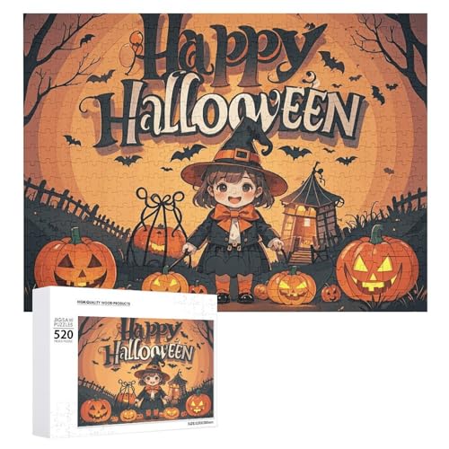 Happy-Halloween-Day Trick-or-Treat-Puzzles für Erwachsene, personalisiertes Puzzle, herausforderndes Bild, Holzfotos, Puzzle mit Aufbewahrungstasche, Familientreffen, Puzzle für Hochzeitsgeschenk Happy-Halloween-Day Trick-or-Treat-Puzzles für Erwachsene, personalisiertes Puzzle, herausforderndes Bild, Holzfotos, Puzzle mit Aufbewahrungstasche, Familientreffen, Puzzle für Hochzeitsgeschenk von HJKBCV