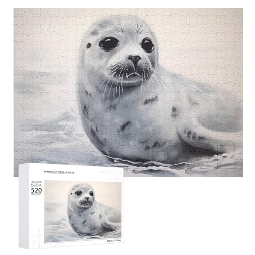 Harfen-Siegel-Malerei, Holzpuzzle für Erwachsene, 520 Teile, schwierige, herausfordernde Puzzles, einzigartiges Denksport-Puzzle, einzigartige Form, fortschrittliche Puzzle, tolle Geschenkidee Harfen-Siegel-Malerei, Holzpuzzle für Erwachsene, 520 Teile, schwierige, herausfordernde Puzzles, einzigartiges Denksport-Puzzle, einzigartige Form, fortschrittliche Puzzle, tolle Geschenkidee von HJKBCV
