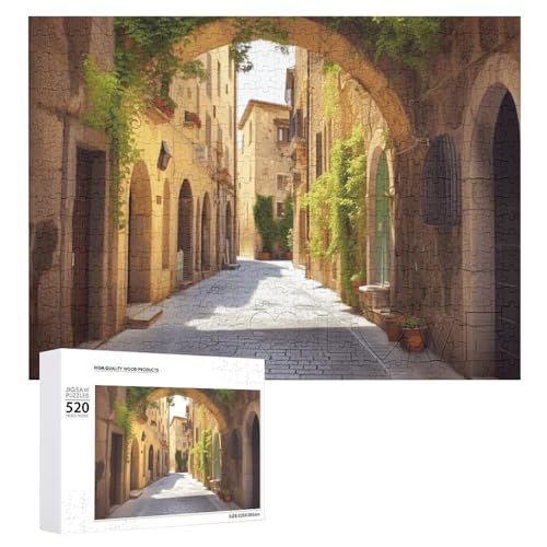 Italienisches Straßen-Holzpuzzle für Erwachsene, 520 Teile, schwierige, herausfordernde Puzzles, einzigartiges Denksport-Puzzle, einzigartige Form, fortschrittliche Puzzle, tolle Geschenkidee Italienisches Straßen-Holzpuzzle für Erwachsene, 520 Teile, schwierige, herausfordernde Puzzles, einzigartiges Denksport-Puzzle, einzigartige Form, fortschrittliche Puzzle, tolle Geschenkidee von HJKBCV