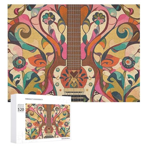 Kunst-Gitarrenmuster-Puzzles für Erwachsene, personalisiertes Puzzle, herausforderndes Bild, Holzfotos, Puzzle mit Aufbewahrungstasche, Familientreffen, Puzzle für Hochzeitsgeschenk Kunst-Gitarrenmuster-Puzzles für Erwachsene, personalisiertes Puzzle, herausforderndes Bild, Holzfotos, Puzzle mit Aufbewahrungstasche, Familientreffen, Puzzle für Hochzeitsgeschenk von HJKBCV