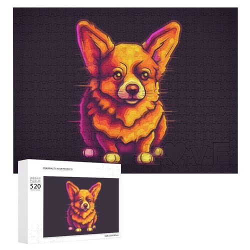 Leuchtende Corgi-Bildrätsel für Erwachsene, personalisiertes Puzzle, herausforderndes Bild, Holzfotos, Puzzle mit Aufbewahrungstasche, Familientreffen, Puzzle für Hochzeitsgeschenk Leuchtende Corgi-Bildrätsel für Erwachsene, personalisiertes Puzzle, herausforderndes Bild, Holzfotos, Puzzle mit Aufbewahrungstasche, Familientreffen, Puzzle für Hochzeitsgeschenk von HJKBCV