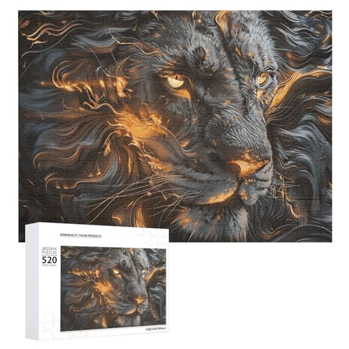 Löwe mit Feuer, Holzpuzzle für Erwachsene, 520 Teile, schwierige, herausfordernde Puzzles, einzigartiges Denksport-Puzzle, einzigartige Form, fortschrittliche Puzzle, tolle Geschenkidee Löwe mit Feuer, Holzpuzzle für Erwachsene, 520 Teile, schwierige, herausfordernde Puzzles, einzigartiges Denksport-Puzzle, einzigartige Form, fortschrittliche Puzzle, tolle Geschenkidee von HJKBCV