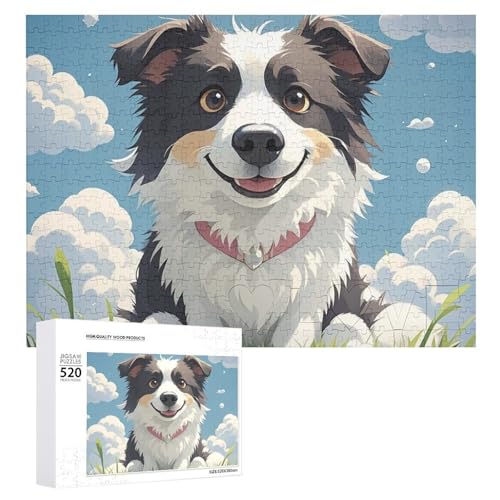 Lustige Hundepuzzles für Erwachsene, personalisiertes Puzzle, herausforderndes Bild, Holzfotos, Puzzle mit Aufbewahrungstasche, Familientreffen, Puzzle für Hochzeitsgeschenk von HJKBCV