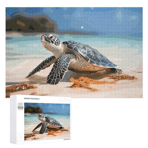 Meeresschildkröte am Strand Puzzles für Erwachsene, personalisiertes Puzzle, herausforderndes Bild, Holzfotos, Puzzle mit Aufbewahrungstasche, Familientreffen, Puzzle für Hochzeitsgeschenk Meeresschildkröte am Strand Puzzles für Erwachsene, personalisiertes Puzzle, herausforderndes Bild, Holzfotos, Puzzle mit Aufbewahrungstasche, Familientreffen, Puzzle für Hochzeitsgeschenk von HJKBCV