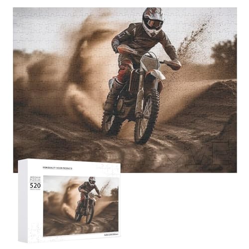 Motocross-Holzpuzzle für Erwachsene, 520 Teile, schwierige, herausfordernde Puzzles, einzigartiges Denksport-Puzzle, einzigartige Form, fortschrittliche Puzzle, tolle Geschenkidee Motocross-Holzpuzzle für Erwachsene, 520 Teile, schwierige, herausfordernde Puzzles, einzigartiges Denksport-Puzzle, einzigartige Form, fortschrittliche Puzzle, tolle Geschenkidee von HJKBCV