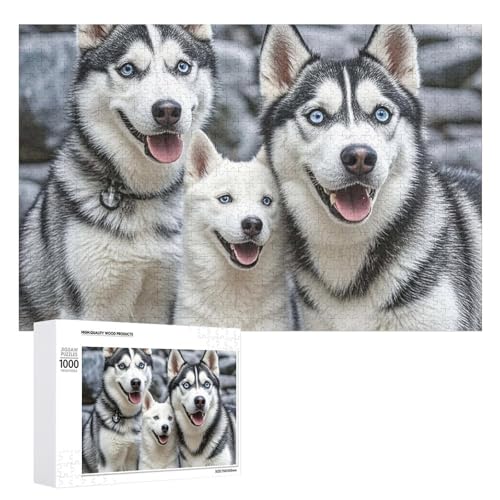 Niedliche Wolfs-Hunde-Puzzles für Erwachsene, personalisiertes Puzzle, herausforderndes Bild, Holzfoto-Puzzle mit Aufbewahrungstasche, Familientreffen, Puzzle für Hochzeitsgeschenk Niedliche Wolfs-Hunde-Puzzles für Erwachsene, personalisiertes Puzzle, herausforderndes Bild, Holzfoto-Puzzle mit Aufbewahrungstasche, Familientreffen, Puzzle für Hochzeitsgeschenk von HJKBCV