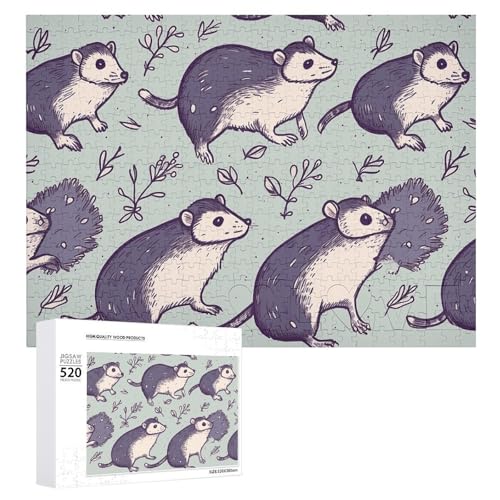 Opossum Holzpuzzle für Erwachsene, 520 Teile, schwierige, herausfordernde Puzzles, einzigartiges Denksport-Puzzle, einzigartige Form, fortschrittliche Puzzle, tolle Geschenkidee Opossum Holzpuzzle für Erwachsene, 520 Teile, schwierige, herausfordernde Puzzles, einzigartiges Denksport-Puzzle, einzigartige Form, fortschrittliche Puzzle, tolle Geschenkidee von HJKBCV