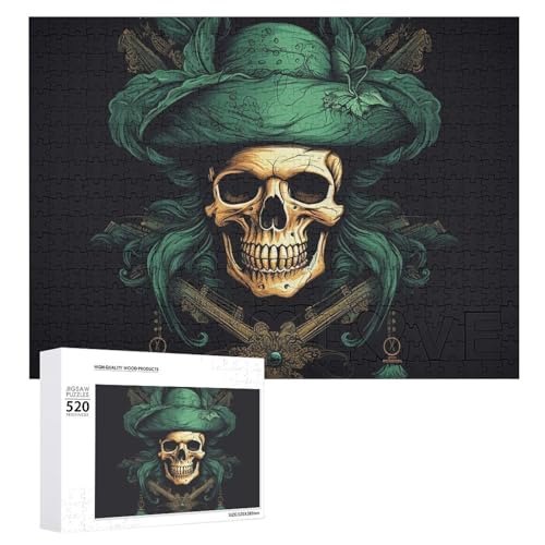 Piratenschädel-Holzpuzzle für Erwachsene, 520 Teile, schwierige, herausfordernde Puzzles, einzigartiges Denksport-Puzzle, einzigartige Form, fortschrittliche Puzzle, tolle Geschenkidee Piratenschädel-Holzpuzzle für Erwachsene, 520 Teile, schwierige, herausfordernde Puzzles, einzigartiges Denksport-Puzzle, einzigartige Form, fortschrittliche Puzzle, tolle Geschenkidee von HJKBCV