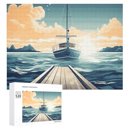 Puzzle mit Boot, Meerlandschaft, für Erwachsene, personalisierbar, herausforderndes Bild, Holzfotos, Puzzle mit Aufbewahrungstasche, Familientreffen, Puzzle für Hochzeitsgeschenk Puzzle mit Boot, Meerlandschaft, für Erwachsene, personalisierbar, herausforderndes Bild, Holzfotos, Puzzle mit Aufbewahrungstasche, Familientreffen, Puzzle für Hochzeitsgeschenk von HJKBCV
