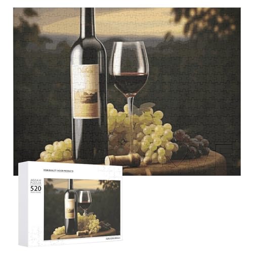 Rotwein-Puzzles für Erwachsene, personalisiertes Puzzle, herausforderndes Bildpuzzle, Holzfoto-Puzzle mit Aufbewahrungstasche, Familientreffen, Puzzle für Hochzeitsgeschenk Rotwein-Puzzles für Erwachsene, personalisiertes Puzzle, herausforderndes Bildpuzzle, Holzfoto-Puzzle mit Aufbewahrungstasche, Familientreffen, Puzzle für Hochzeitsgeschenk von HJKBCV