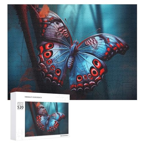 Schmetterlings-Holzpuzzle für Erwachsene, 520 Teile, schwierige, herausfordernde Puzzles, einzigartiges Denksport-Puzzle, einzigartige Form, fortschrittliche Puzzle, tolle Geschenkidee Schmetterlings-Holzpuzzle für Erwachsene, 520 Teile, schwierige, herausfordernde Puzzles, einzigartiges Denksport-Puzzle, einzigartige Form, fortschrittliche Puzzle, tolle Geschenkidee von HJKBCV