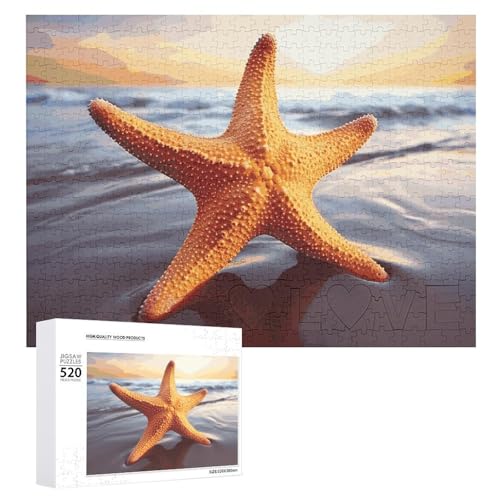 Seestern-Puzzles für Erwachsene, personalisiertes Puzzle, herausforderndes Bilderpuzzle, Holzfoto-Puzzle mit Aufbewahrungstasche, Familientreffen, Puzzle für Hochzeitsgeschenk Seestern-Puzzles für Erwachsene, personalisiertes Puzzle, herausforderndes Bilderpuzzle, Holzfoto-Puzzle mit Aufbewahrungstasche, Familientreffen, Puzzle für Hochzeitsgeschenk von HJKBCV