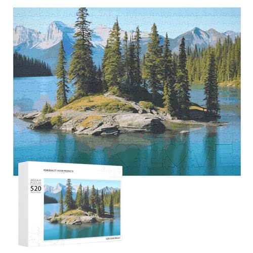 Spirit Island in Lake Puzzles für Erwachsene, personalisiertes Puzzle, herausforderndes Bild, Holzfotos, Puzzle mit Aufbewahrungstasche, Familientreffen, Puzzle für Hochzeitsgeschenk Spirit Island in Lake Puzzles für Erwachsene, personalisiertes Puzzle, herausforderndes Bild, Holzfotos, Puzzle mit Aufbewahrungstasche, Familientreffen, Puzzle für Hochzeitsgeschenk von HJKBCV