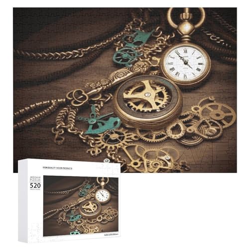 Steampunk Uhren Schlüssel und Ketten Puzzles für Erwachsene Personalisierte Puzzles Herausfordernde Bilderpuzzle Holzfotos Puzzle mit Aufbewahrungstasche Familientreffen Puzzle für Hochzeitsgeschenk Steampunk Uhren Schlüssel und Ketten Puzzles für Erwachsene Personalisierte Puzzles Herausfordernde Bilderpuzzle Holzfotos Puzzle mit Aufbewahrungstasche Familientreffen Puzzle für Hochzeitsgeschenk von HJKBCV