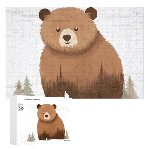 Tierbär-Puzzles für Erwachsene, personalisiertes Puzzle, herausforderndes Bild, Holzfotos, Puzzle mit Aufbewahrungstasche, Familientreffen, Puzzle für Hochzeitsgeschenk Tierbär-Puzzles für Erwachsene, personalisiertes Puzzle, herausforderndes Bild, Holzfotos, Puzzle mit Aufbewahrungstasche, Familientreffen, Puzzle für Hochzeitsgeschenk von HJKBCV