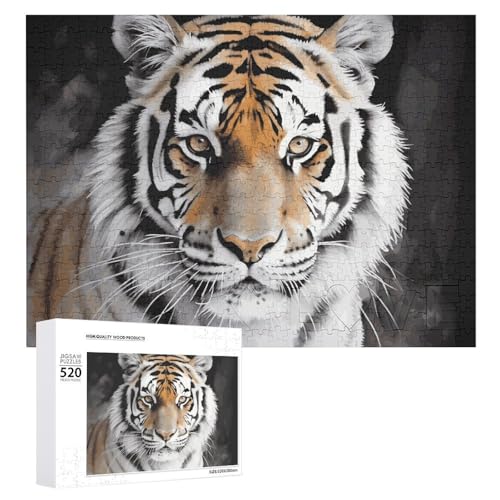 Tiger Holzpuzzle für Erwachsene, 520 Teile, schwierige, herausfordernde Puzzles, einzigartiges Denksport-Puzzle, einzigartige Form, fortschrittliche Puzzle, tolle Geschenkidee Tiger Holzpuzzle für Erwachsene, 520 Teile, schwierige, herausfordernde Puzzles, einzigartiges Denksport-Puzzle, einzigartige Form, fortschrittliche Puzzle, tolle Geschenkidee von HJKBCV