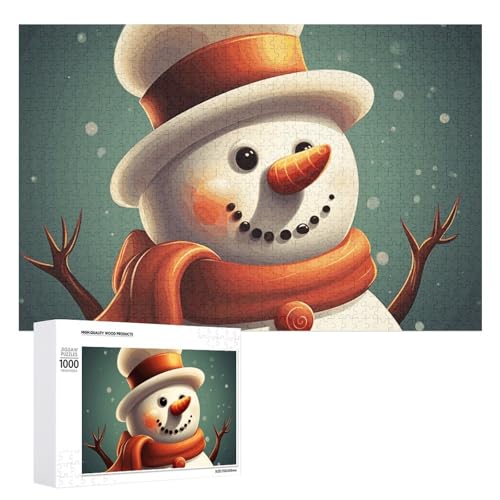 Weihnachtliches Schneemann-Puzzles für Erwachsene, personalisiertes Puzzle, herausforderndes Bildpuzzle, Holzfoto-Puzzle mit Aufbewahrungstasche, Familientreffen, Puzzle für Hochzeitsgeschenk Weihnachtliches Schneemann-Puzzles für Erwachsene, personalisiertes Puzzle, herausforderndes Bildpuzzle, Holzfoto-Puzzle mit Aufbewahrungstasche, Familientreffen, Puzzle für Hochzeitsgeschenk von HJKBCV