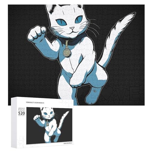 Weiße Katze springende Puzzles für Erwachsene, personalisiertes Puzzle, herausforderndes Bild, Holzfotos, Puzzle mit Aufbewahrungstasche, Familientreffen, Puzzle für Hochzeitsgeschenk Weiße Katze springende Puzzles für Erwachsene, personalisiertes Puzzle, herausforderndes Bild, Holzfotos, Puzzle mit Aufbewahrungstasche, Familientreffen, Puzzle für Hochzeitsgeschenk von HJKBCV