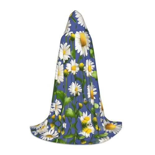 HJLUUFT Frühlings-Mänseblümchen-Blumen-Druck, Zauberer-Kapuzenmantel für Erwachsene, Halloween-Umhang, Kostüme, Kapuzenumhang, Maskerade HJLUUFT Frühlings-Mänseblümchen-Blumen-Druck, Zauberer-Kapuzenmantel für Erwachsene, Halloween-Umhang, Kostüme, Kapuzenumhang, Maskerade von HJLUUFT