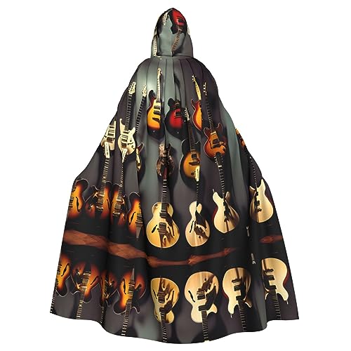 HJLUUFT Gitarrenkollektion, Uni, Renaissance-Umhang, Kapuzenumhang, langer Umhang für Halloween, Cosplay-Kostüme HJLUUFT Gitarrenkollektion, Uni, Renaissance-Umhang, Kapuzenumhang, langer Umhang für Halloween, Cosplay-Kostüme von HJLUUFT