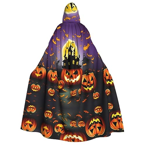 HJLUUFT Halloween-Kapuzenumhang mit Aufschrift "Happy Halloween Day", Kostüm, Renaissance, Mittelalter HJLUUFT Halloween-Kapuzenumhang mit Aufschrift "Happy Halloween Day", Kostüm, Renaissance, Mittelalter von HJLUUFT