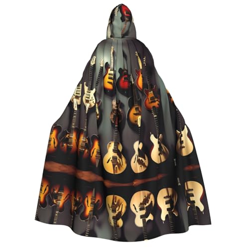 HJLUUFT Halloween-Kapuzenumhang mit Gitarrenkollektion, für Königin, König, Renaissance, Mittelalter von HJLUUFT