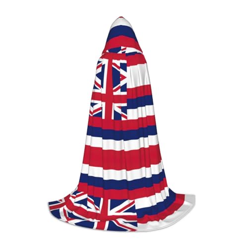 HJLUUFT Hawaii-Flagge, Kapuzenumhang, Halloween-Umhang, langes Kostüm, Maskerade-Kleid, Cosplay-Kostüm HJLUUFT Hawaii-Flagge, Kapuzenumhang, Halloween-Umhang, langes Kostüm, Maskerade-Kleid, Cosplay-Kostüm von HJLUUFT