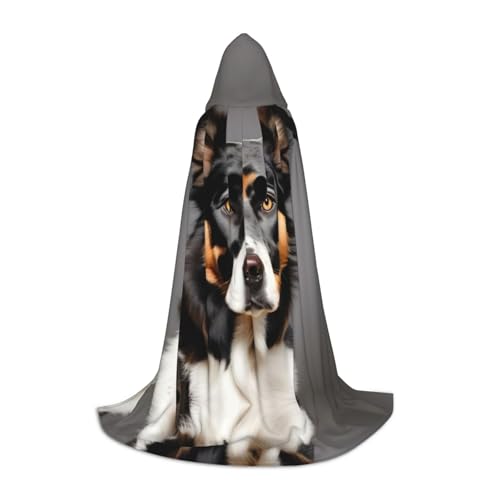 HJLUUFT Hund und Teenager Kapuzenumhang Lange Halloween Umhang Kostüm Maskenball Kostüm Cosplay Kostüm von HJLUUFT