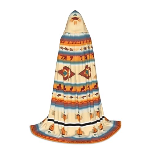 HJLUUFT Indianer-Druck, Zauberer, Kapuzenmantel für Erwachsene, Halloween-Umhang, Kostüme, Kapuzenumhang, Maskerade HJLUUFT Indianer-Druck, Zauberer, Kapuzenmantel für Erwachsene, Halloween-Umhang, Kostüme, Kapuzenumhang, Maskerade von HJLUUFT