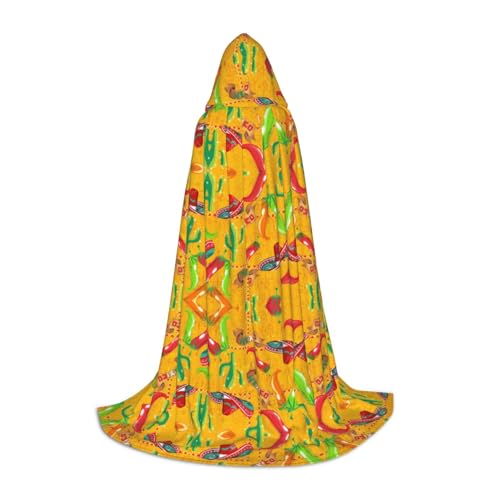 HJLUUFT Kaktushut und Chili-Pfeffer-Druck, Renaissance-Kapuzenumhang, Halloween, Mittelalter-Kostüm, Cosplay, langer Umhang für Damen und Herren HJLUUFT Kaktushut und Chili-Pfeffer-Druck, Renaissance-Kapuzenumhang, Halloween, Mittelalter-Kostüm, Cosplay, langer Umhang für Damen und Herren von HJLUUFT