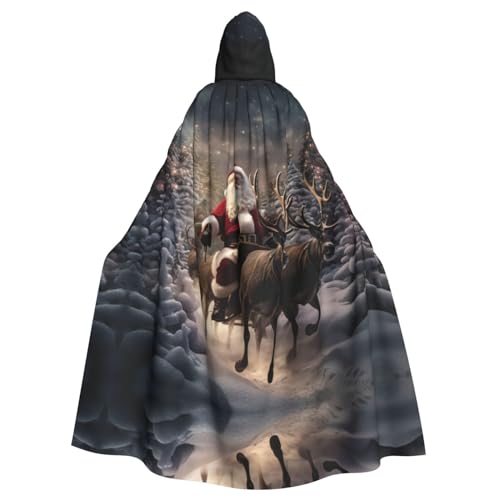 HJLUUFT Kapuzenumhang mit Aufschrift "Merry Christmas", uni, Renaissance, langer Umhang für Halloween, Cosplay-Kostüme HJLUUFT Kapuzenumhang mit Aufschrift "Merry Christmas", uni, Renaissance, langer Umhang für Halloween, Cosplay-Kostüme von HJLUUFT