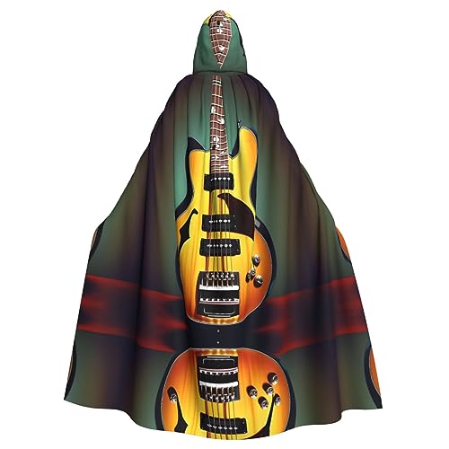 HJLUUFT Kapuzenumhang mit Gitarre, Bass, Musik, Musikinstrumente, Uni, Renaissance, Kapuzenumhang, langer Umhang für Halloween, Cosplay-Kostüme HJLUUFT Kapuzenumhang mit Gitarre, Bass, Musik, Musikinstrumente, Uni, Renaissance, Kapuzenumhang, langer Umhang für Halloween, Cosplay-Kostüme von HJLUUFT