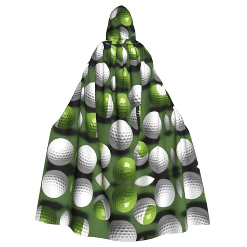 HJLUUFT Kapuzenumhang mit Golfball-Druck, Mittelalter-Kostüm, Halloween, volle Länge, Halloween, Weihnachten HJLUUFT Kapuzenumhang mit Golfball-Druck, Mittelalter-Kostüm, Halloween, volle Länge, Halloween, Weihnachten von HJLUUFT