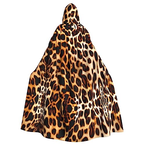 HJLUUFT Kapuzenumhang mit Leopardenmuster, Mittelalter-Kostüm, Halloween, volle Länge, Halloween, Weihnachten HJLUUFT Kapuzenumhang mit Leopardenmuster, Mittelalter-Kostüm, Halloween, volle Länge, Halloween, Weihnachten von HJLUUFT