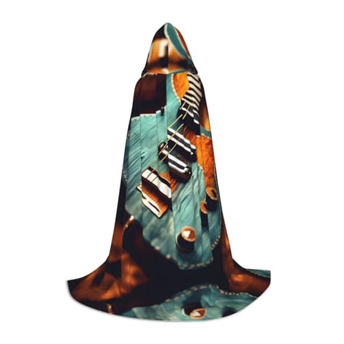 HJLUUFT Kapuzenumhang mit Musikgitarre für Teenager, Halloween, langer Umhang, Kostüm, Maskerade-Kleid, Cosplay-Kostüm HJLUUFT Kapuzenumhang mit Musikgitarre für Teenager, Halloween, langer Umhang, Kostüm, Maskerade-Kleid, Cosplay-Kostüm von HJLUUFT