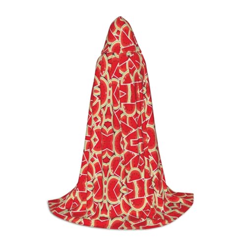 HJLUUFT Kapuzenumhang mit Wassermelonen-Aufdruck, Renaissance-Umhang für Damen und Herren, mittelalterliches Ritter-Outfit, Gothic, Uni HJLUUFT Kapuzenumhang mit Wassermelonen-Aufdruck, Renaissance-Umhang für Damen und Herren, mittelalterliches Ritter-Outfit, Gothic, Uni von HJLUUFT