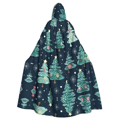 HJLUUFT Kapuzenumhang mit Weihnachtsbaum, Ball, Sternen, Uni, Renaissance, Kapuzenumhang, langer Umhang für Halloween, Cosplay-Kostüme HJLUUFT Kapuzenumhang mit Weihnachtsbaum, Ball, Sternen, Uni, Renaissance, Kapuzenumhang, langer Umhang für Halloween, Cosplay-Kostüme von HJLUUFT